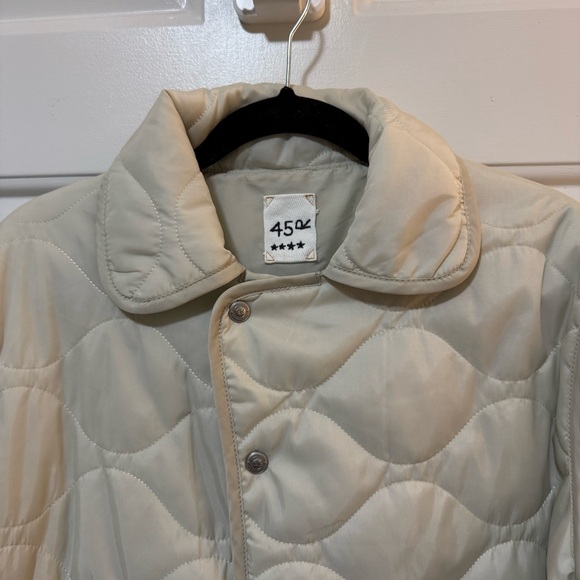 45R 45RPM Beige Nylon Quilted Jacket Size 1 - Picture 3 of 11